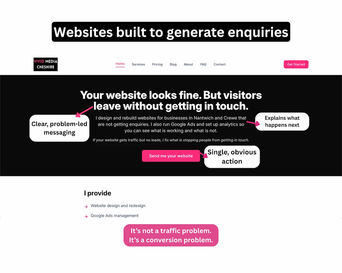 Hero image for Send Me Your Website. What I Actually Look For